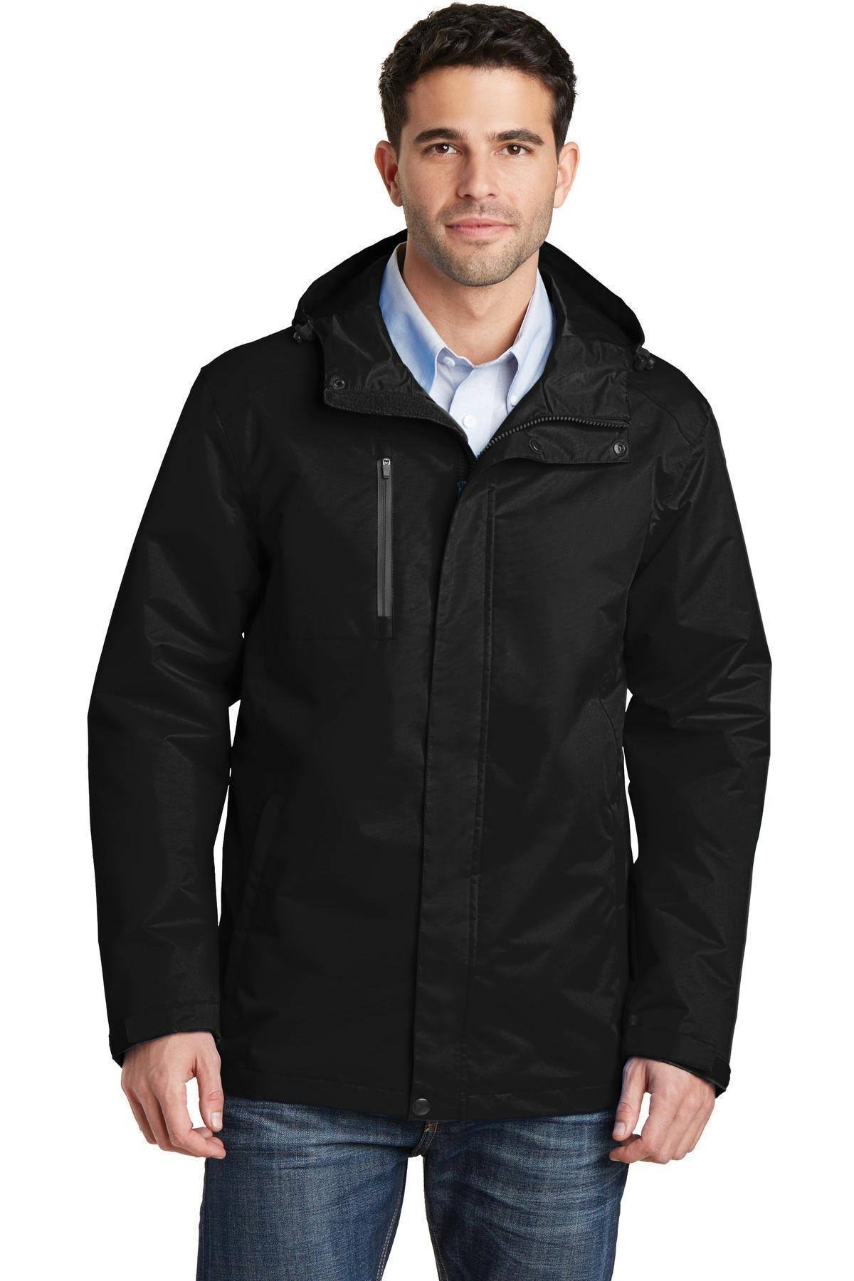 Port Authority All-Conditions Jacket. J331, Black - Clayaery