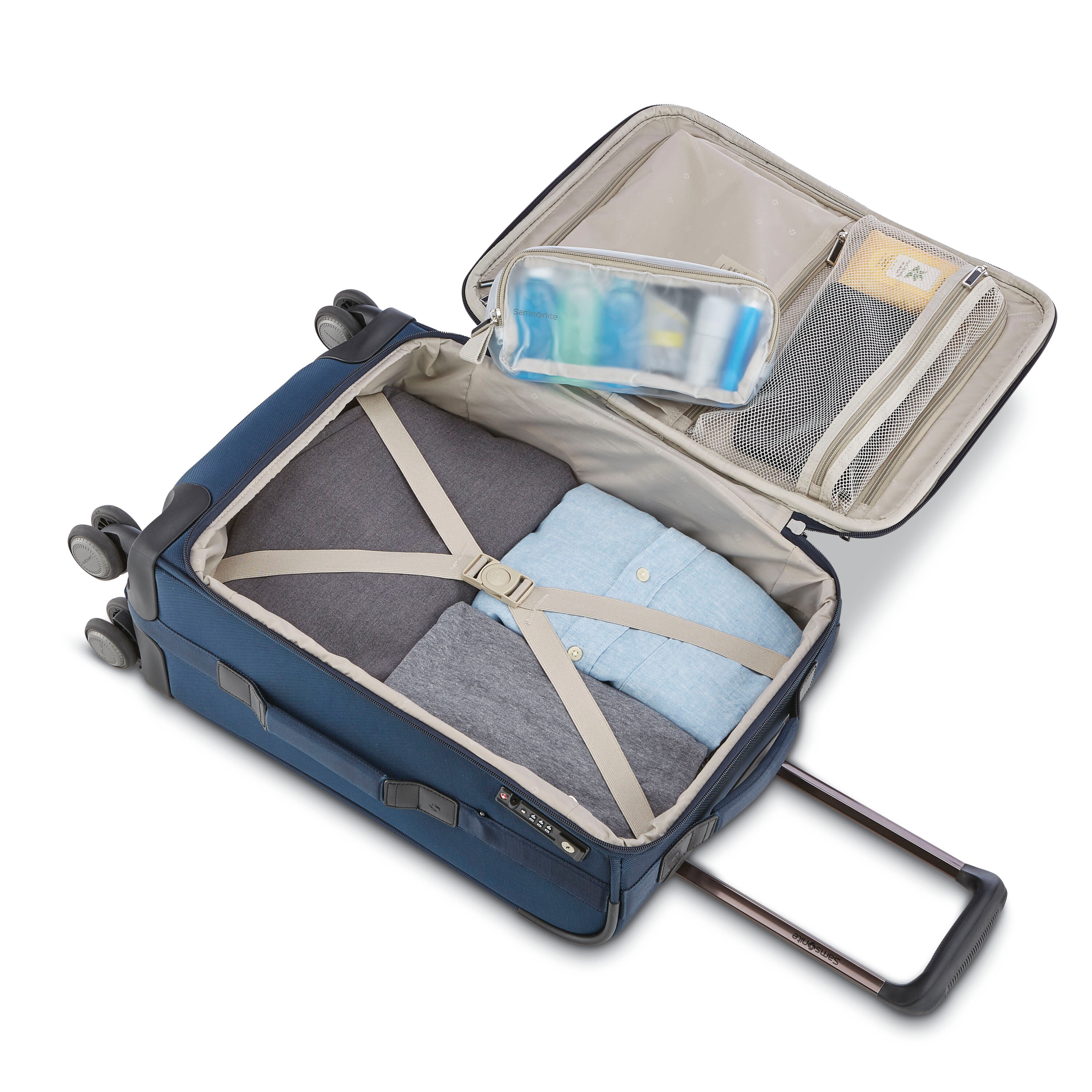 NuRoad Carry-On Spinner Navy