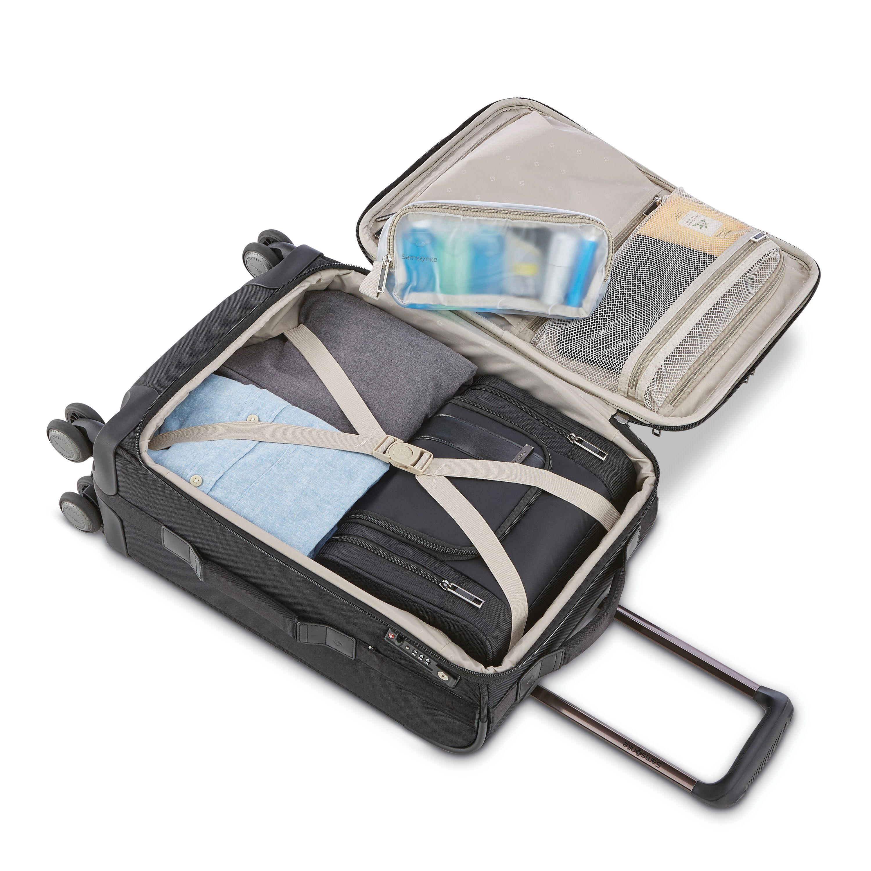 NuRoad Carry-On Spinner Black