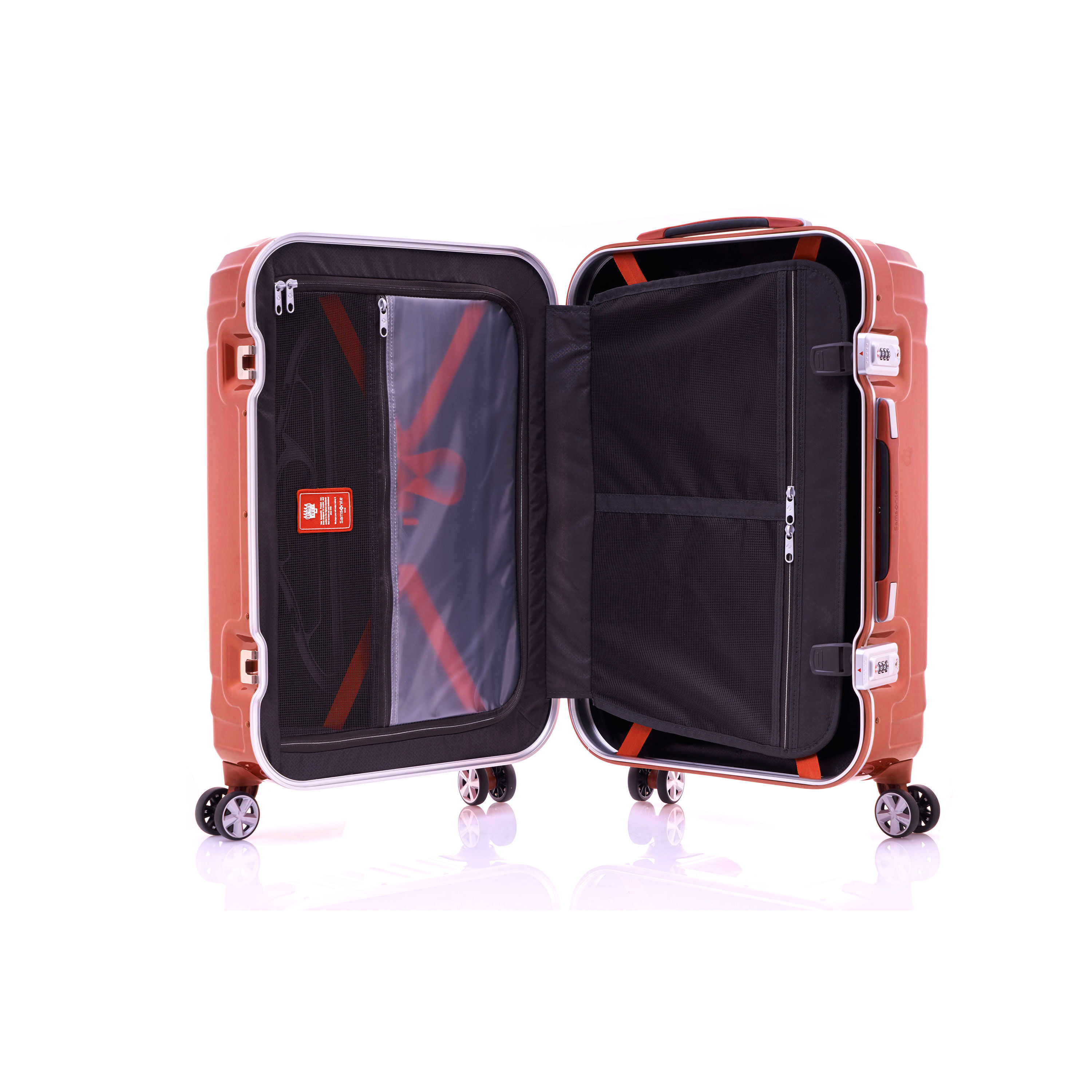 Tru-Frame Carry-On Spinner Flame Orange
