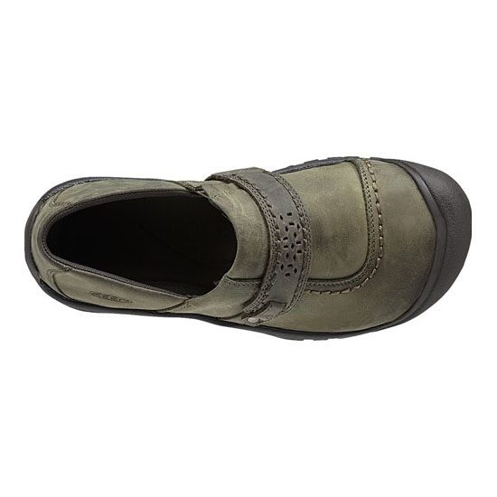 KEEN KACI FULL GRAIN SLIP-ON BURNT OLIVE