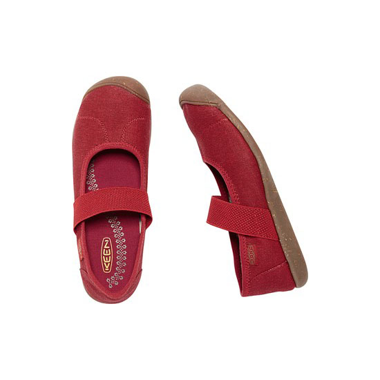 KEEN SIENNA MJ CANVAS RED DAHLIA