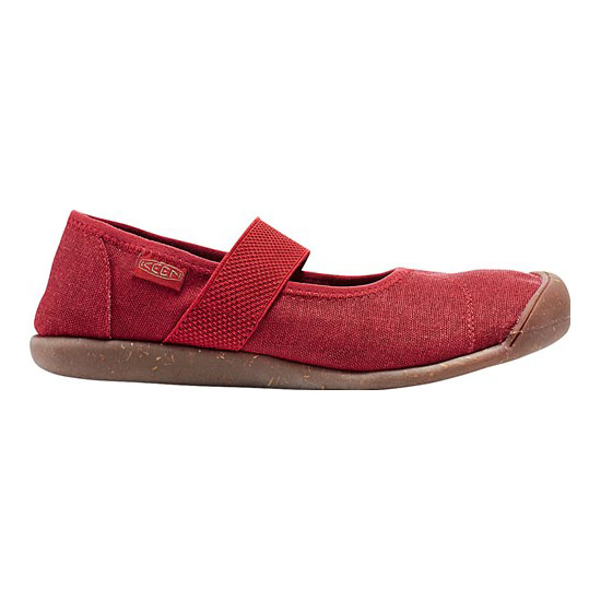 KEEN SIENNA MJ CANVAS RED DAHLIA