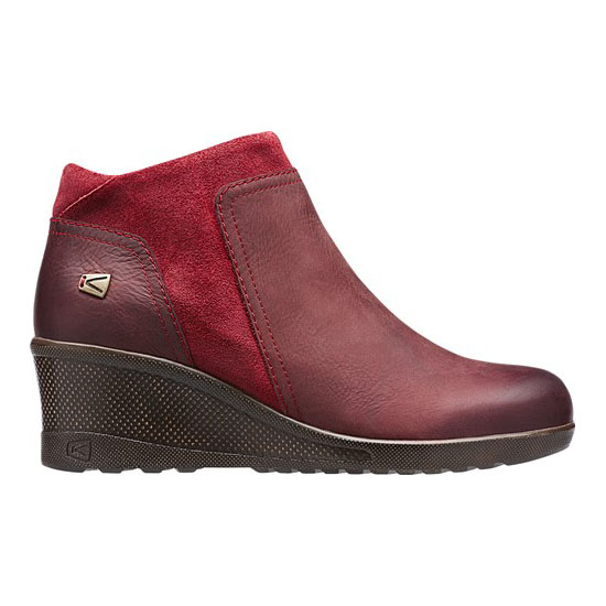 KEEN KEEN WEDGE ZIP RED DAHLIA