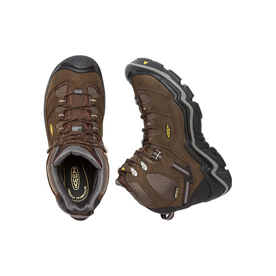 KEEN DURAND MID WP WIDE CASCADE BROWN