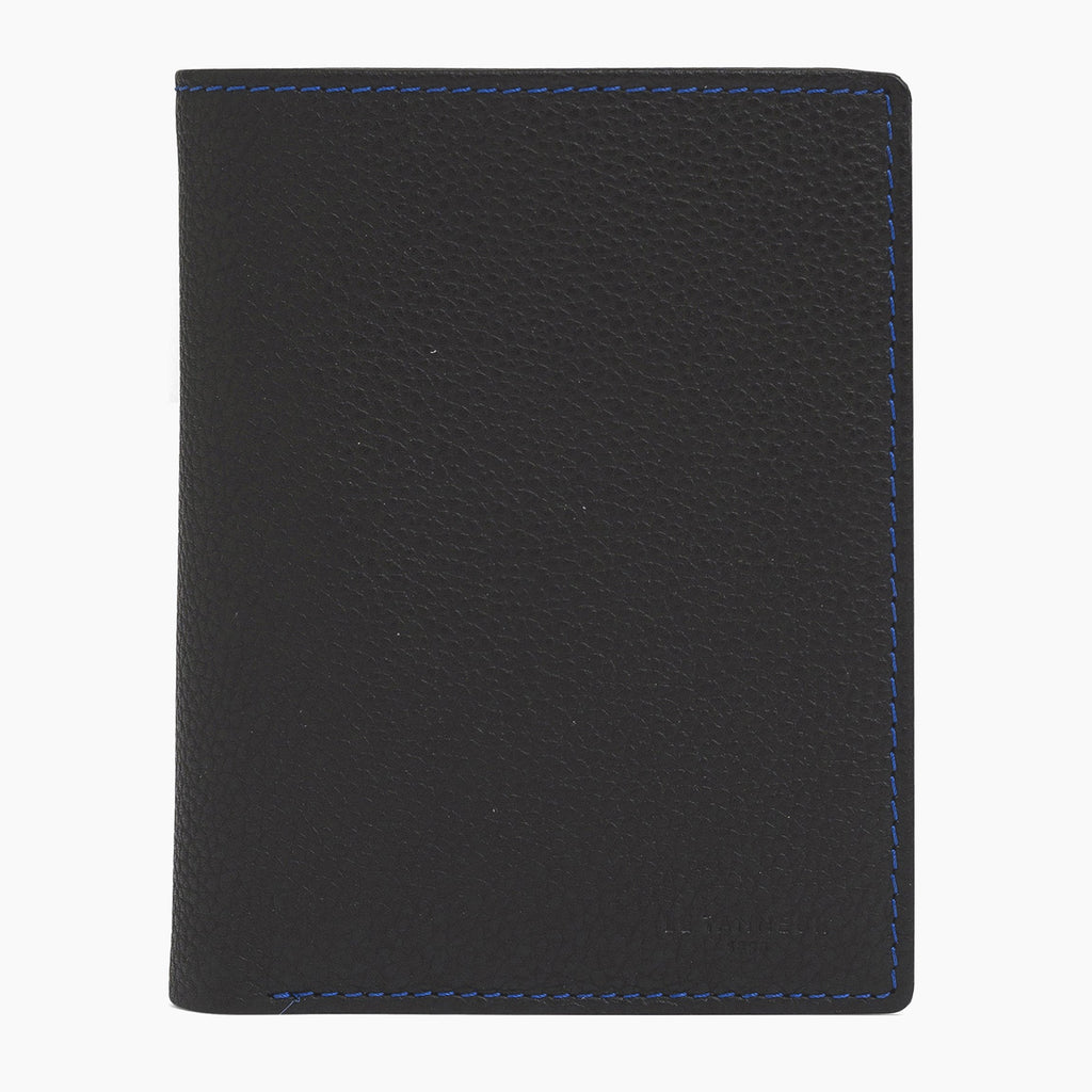 Adjustable flexible Charles pebbled leather wallet