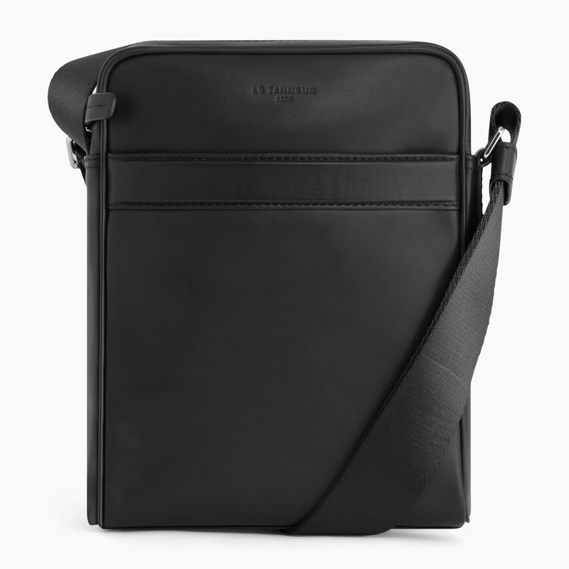 Charles medium-sized satchel in smooth leather