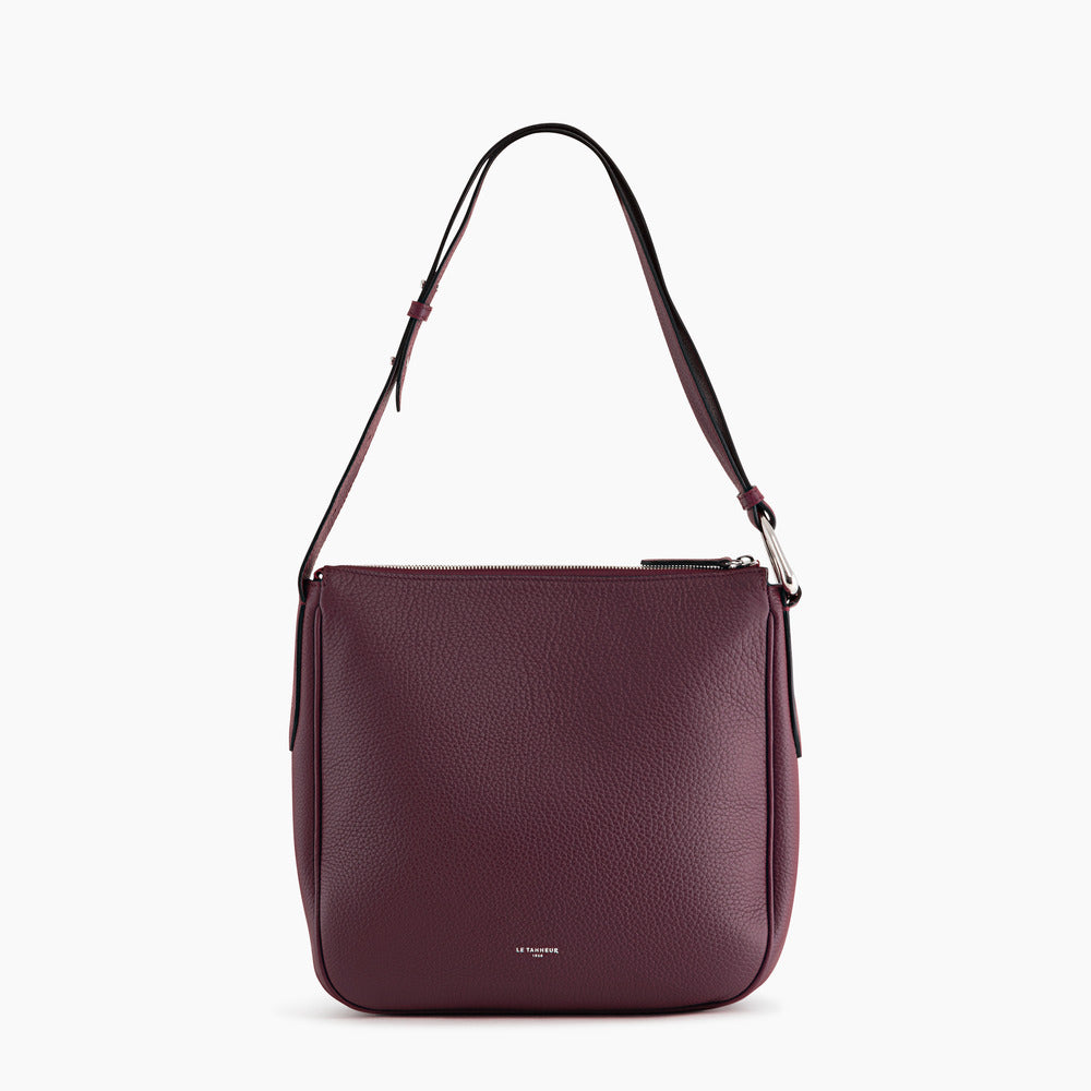 Madeleine mid-sized hobo bag in grained leather