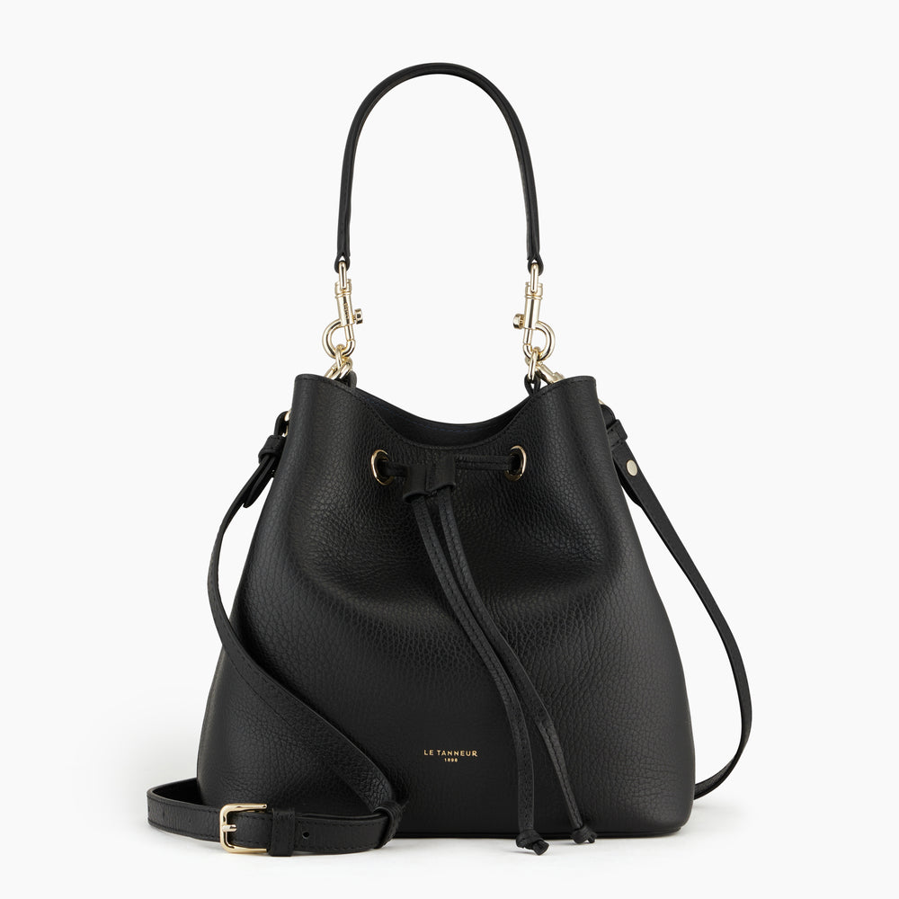 Louise bucket bag in pebbled leather