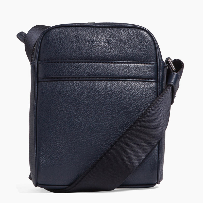 Small cross body Charles pebbled leather bag