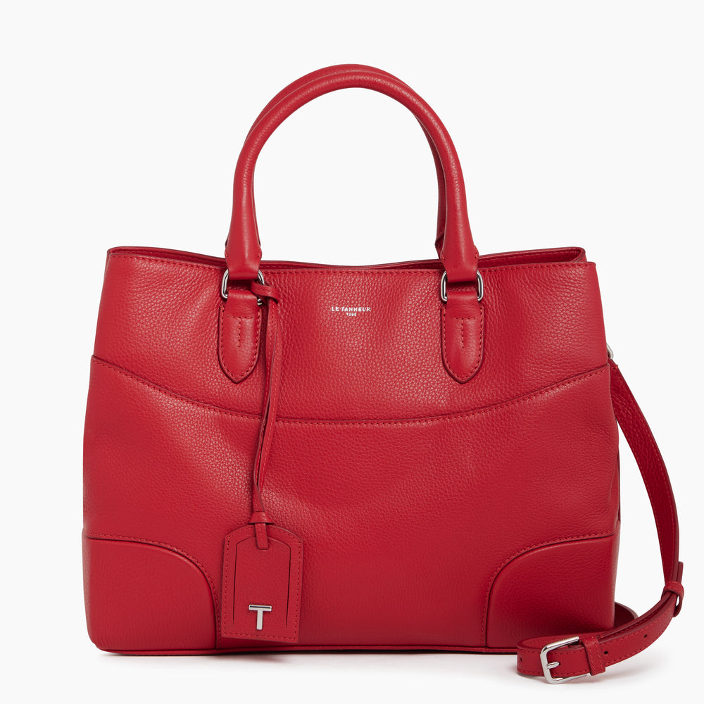 Romy large handbag in pebbled leather