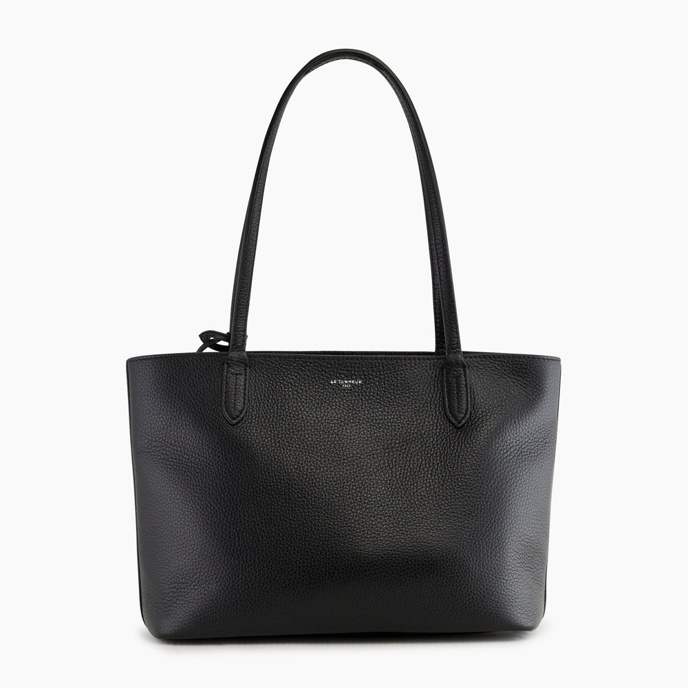 Small Louise tote bag in pebbled leather