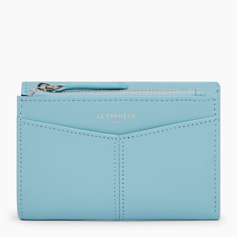 Charlotte zipped wallet in smooth leather