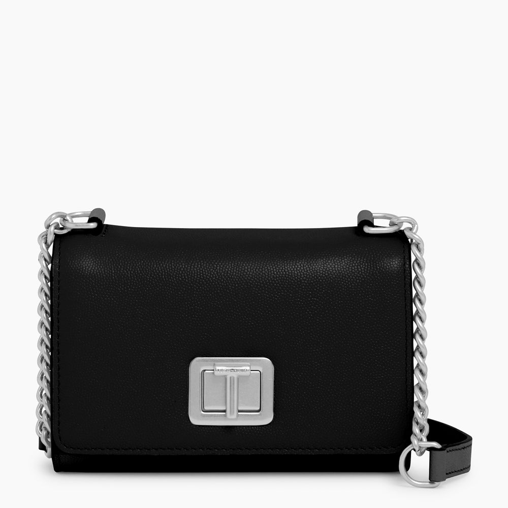 Eva mini crossbody bag in pebbled leather