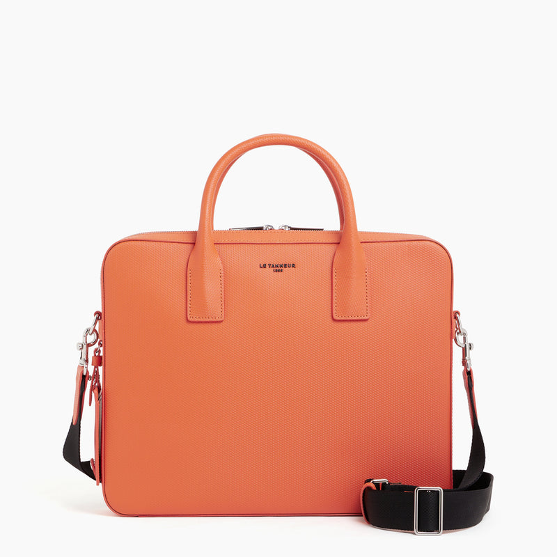 Emile slim, 14 document holder in monogrammed leather