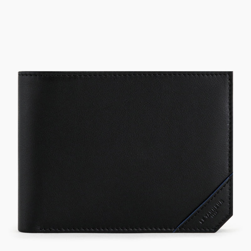 Georges flap wallet in smooth leather
