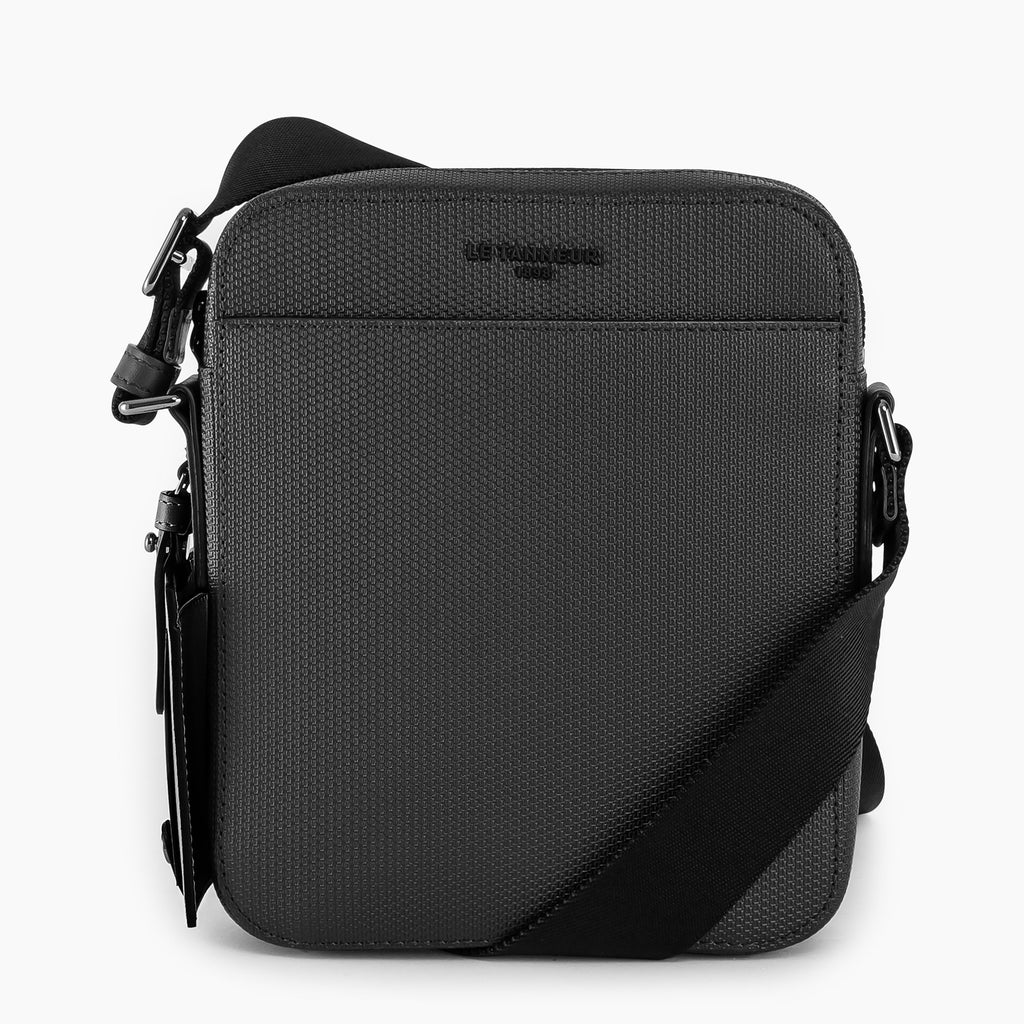 Small cross body Emile monogram leather bag