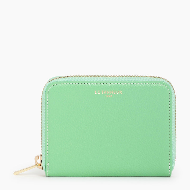 Emilie coin case in pebbled leather