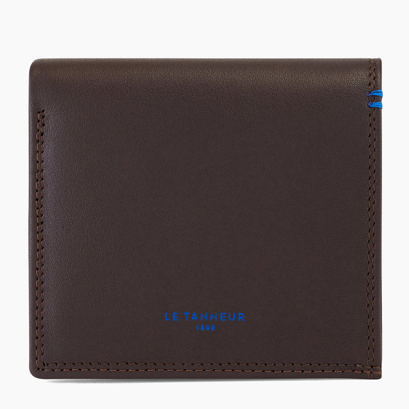 Martin smooth leather coin wallet with billfold