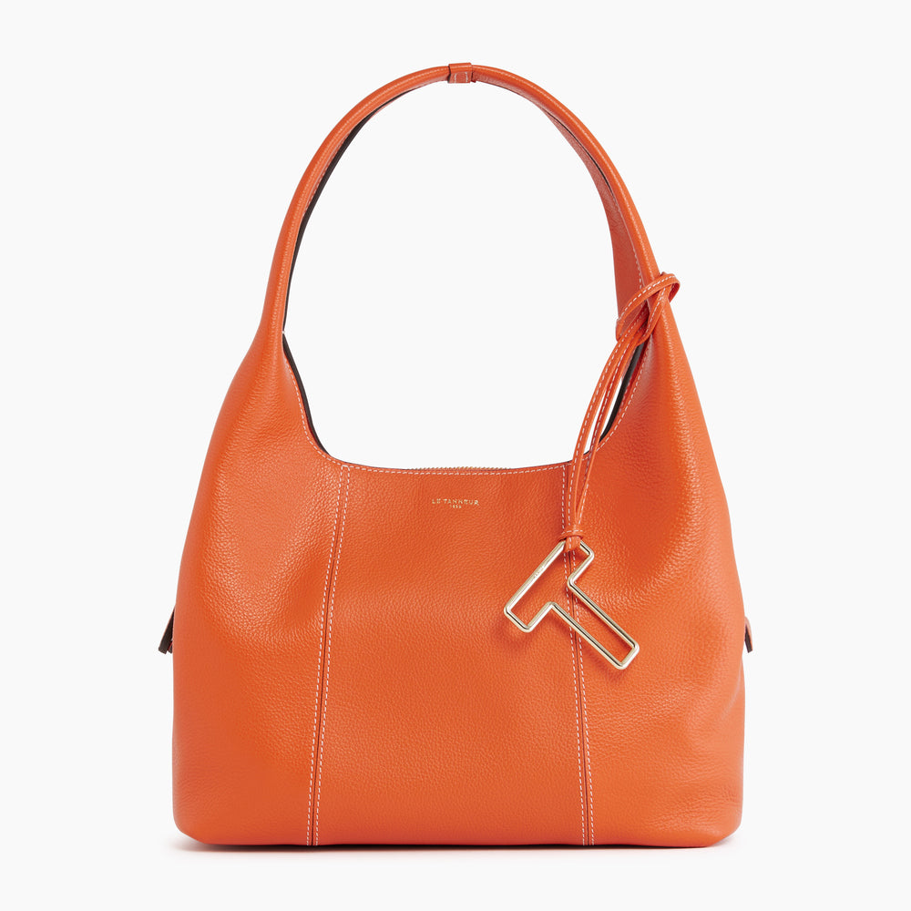 Juliette medium-sized shoulder bag in pebbled leather
