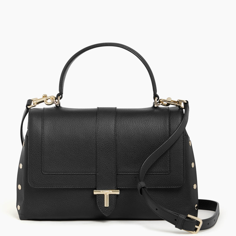 Daphné medium-sized handbag in pebbled leather