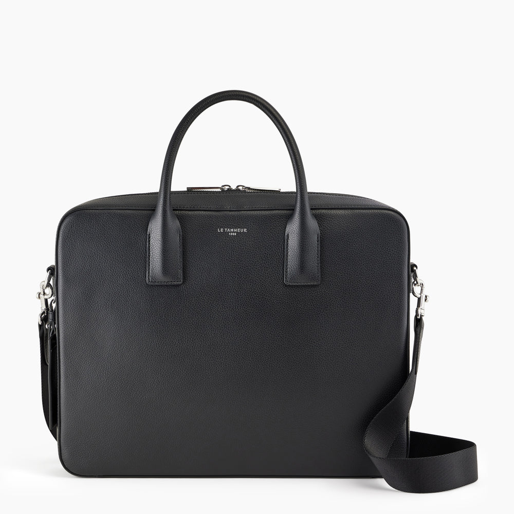 Emile 14 document holder in pebbled leather