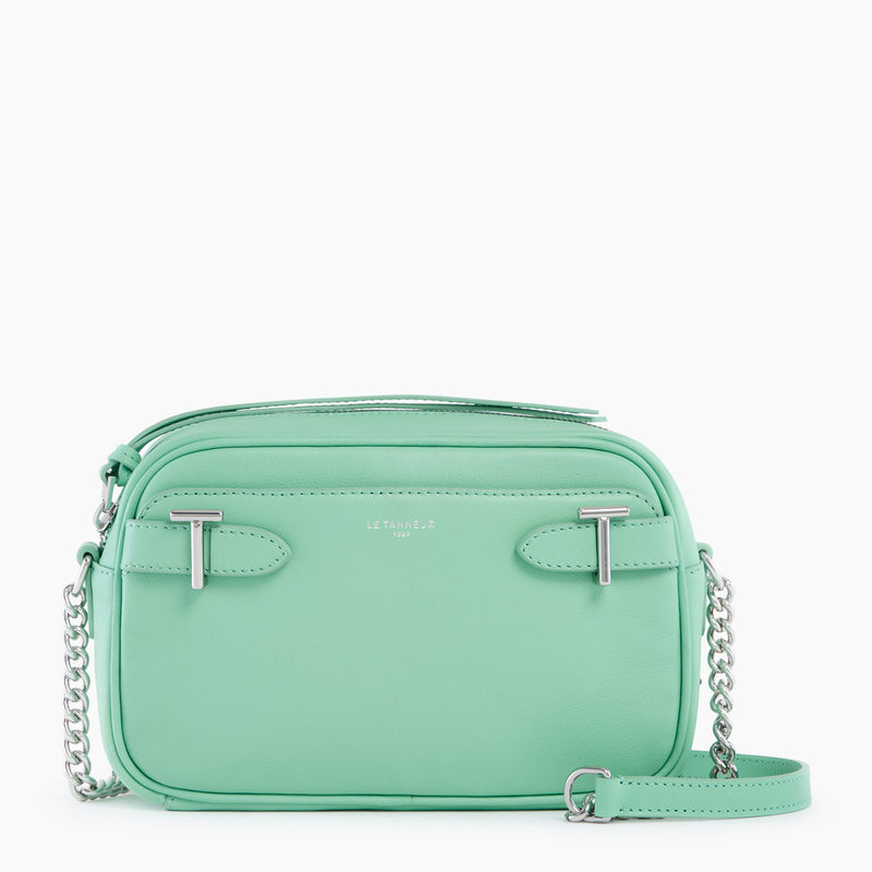 Laura bag with crossbody strap in smooth leather