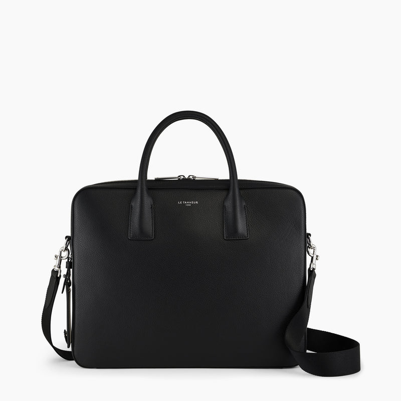 Emile slim, 14 document holder in pebbled leather