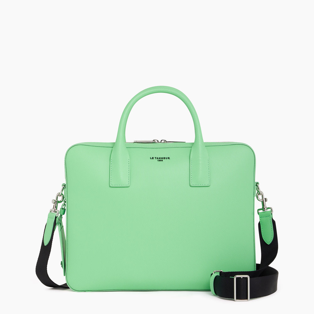 Emile slim, 14 document holder in monogrammed leather