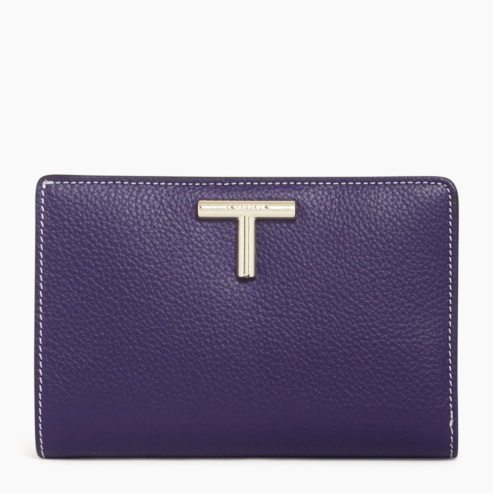 Gisèle medium-sized wallet in pebbled leather