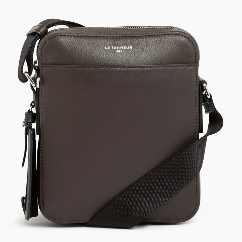 Emile small satchel in pebbled leather