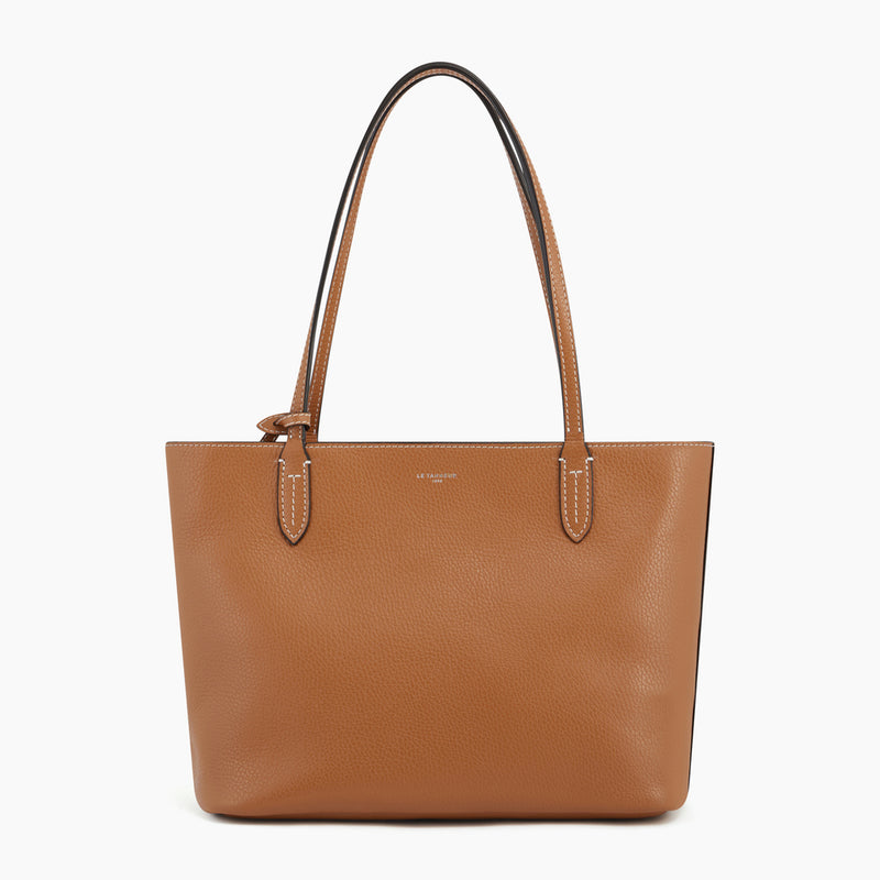 Louise small tote bag in pebbled leather