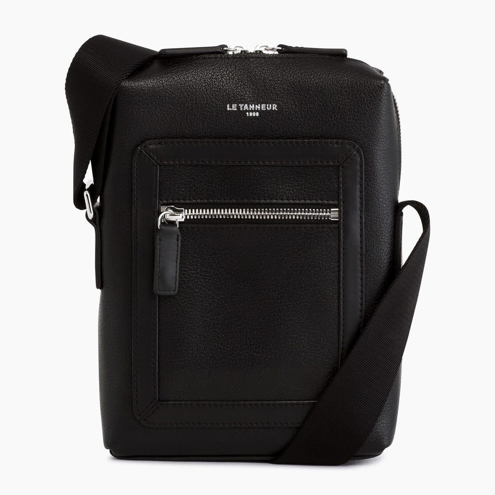 Max small satchel in pebbled leather