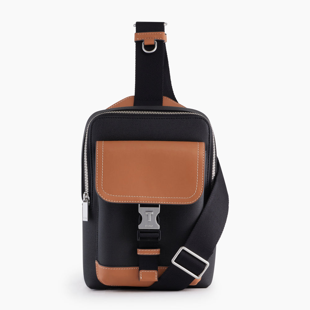 Maurice sling satchel in coated canvas