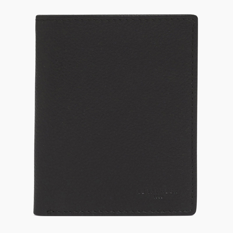 Medium Charles pebbled leather cardholder