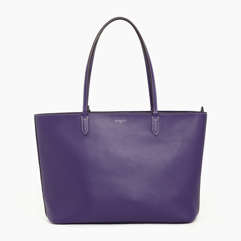 Louise large tote in pebbled leather