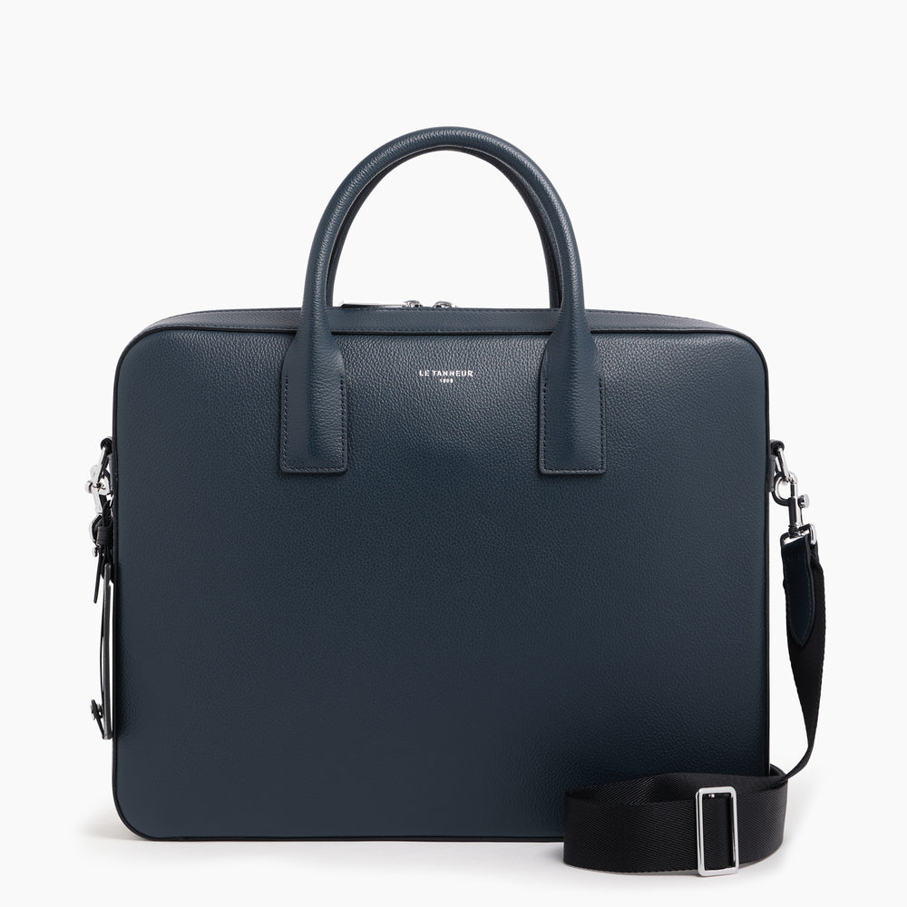 Emile 14 document holder in pebbled leather