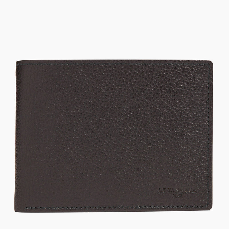 Zipped Charles pebbled leather wallet