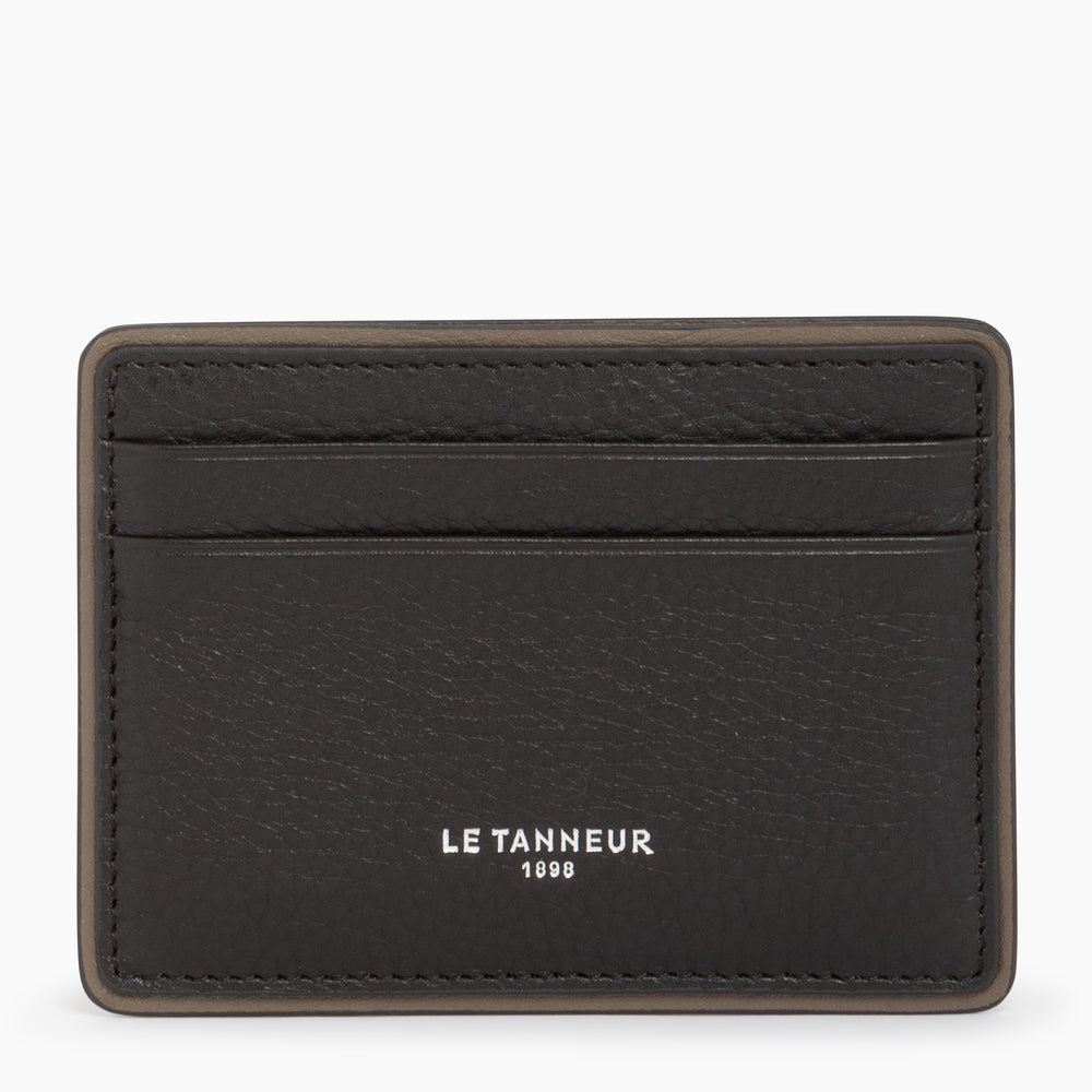 Augustin pebbled leather cardholder