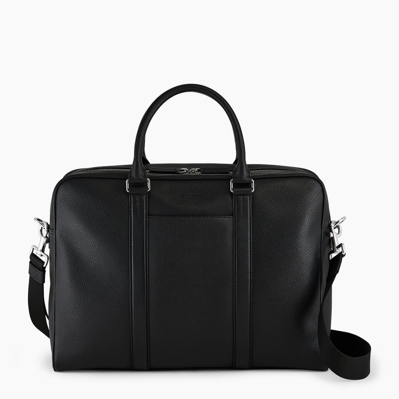 Charles 15 document holder with 3 gussets in pebbled leather