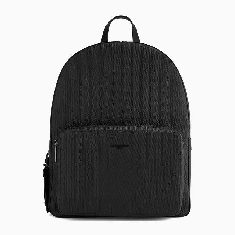 Zipped Emile monogram leather backpack