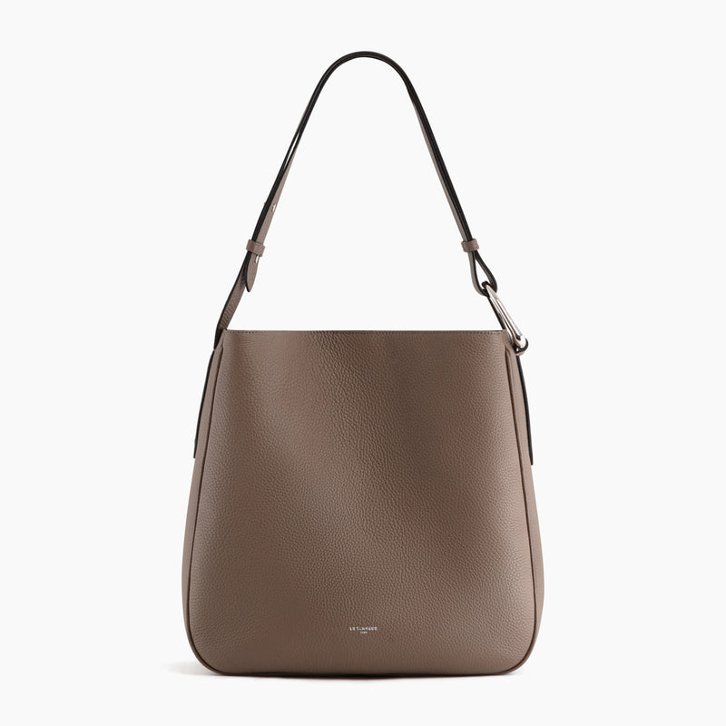 Madeleine large hobo bag in grained leather
