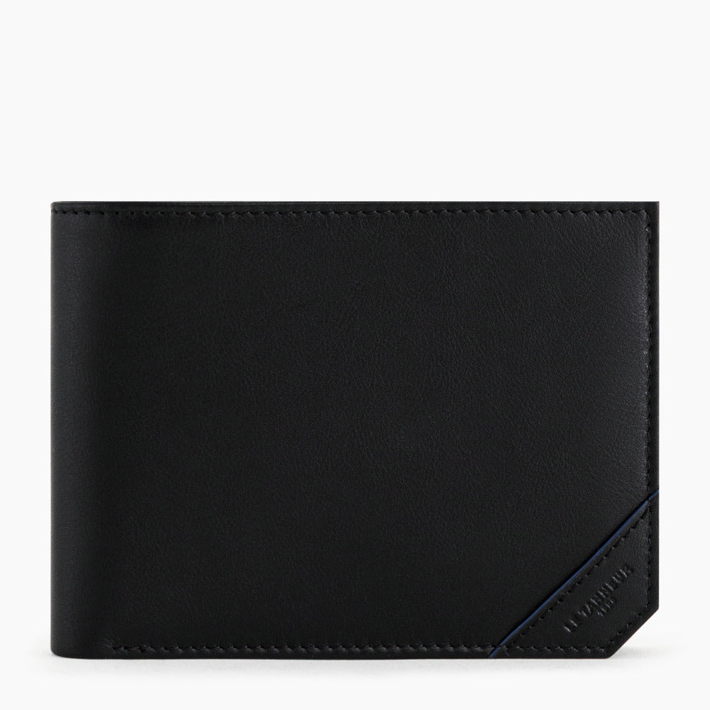 Georges flap wallet in smooth leather