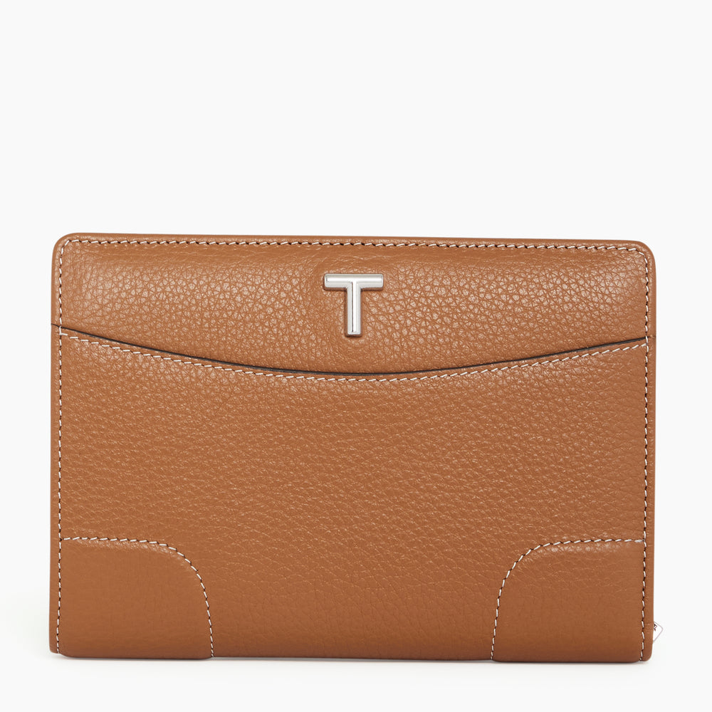 Romy medium-sized wallet in pebbled leather