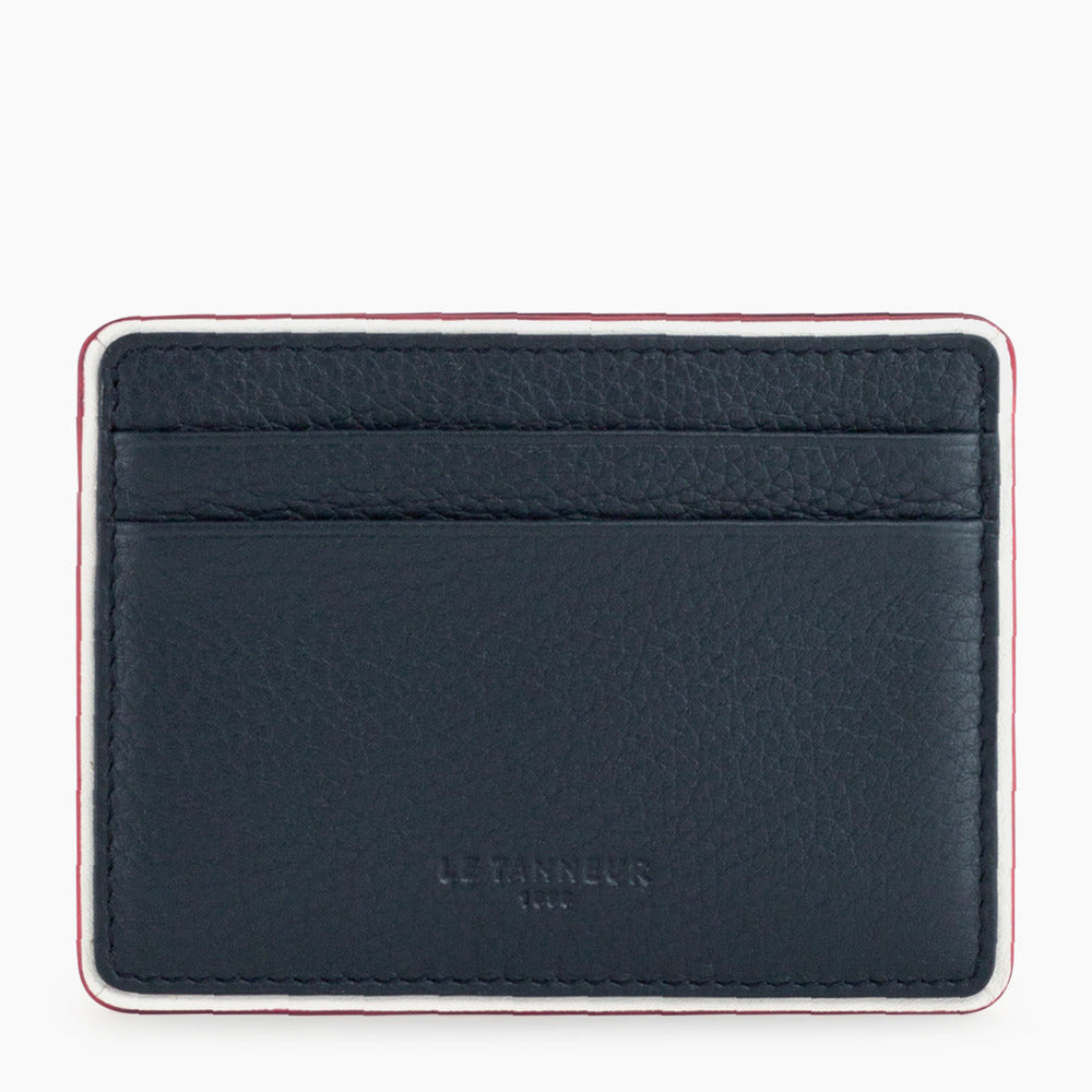Augustin card case in pebbled leather