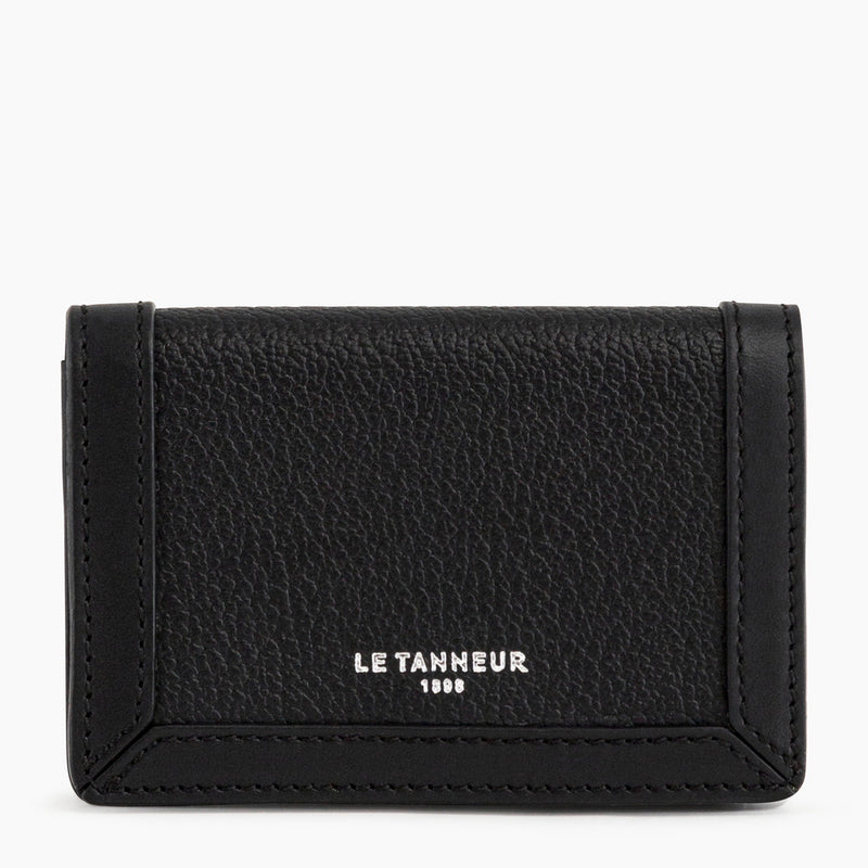 Max coin case in pebbled leather