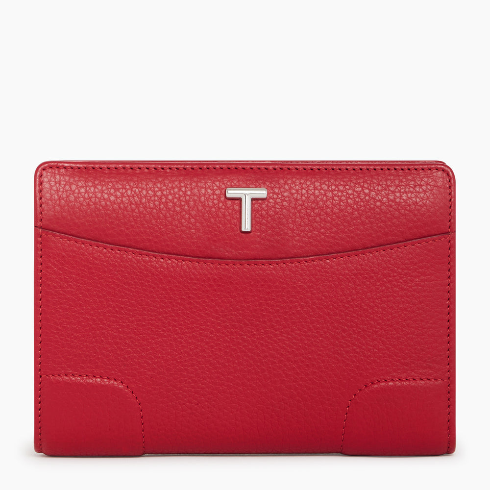 Romy medium-sized wallet in pebbled leather