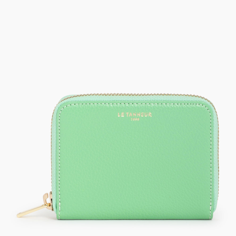 Emilie coin case in pebbled leather