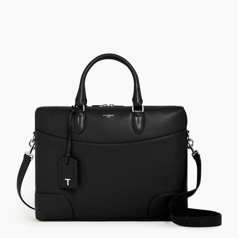 Romy 14 document holder in pebbled leather