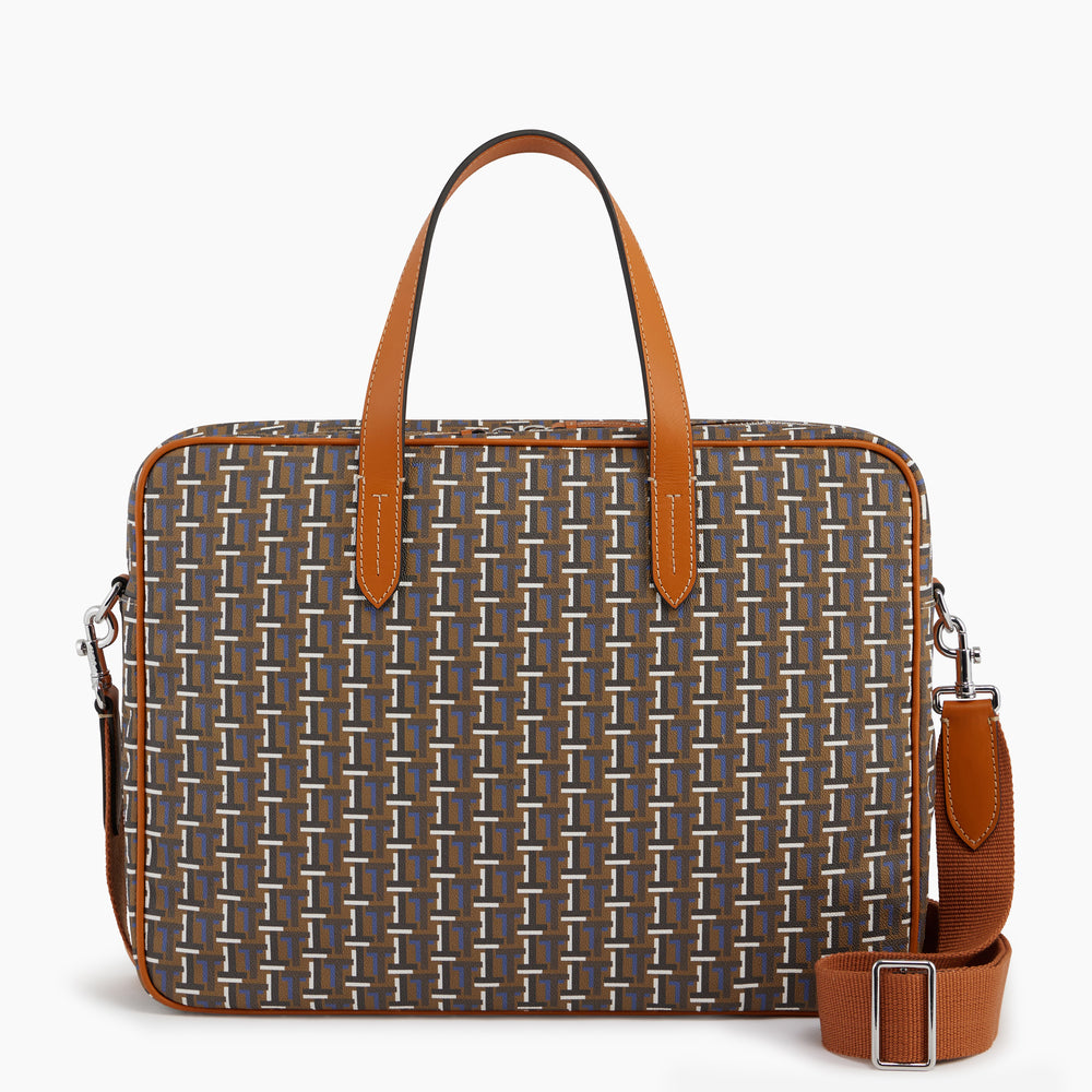 Camille document holder in coated canvas